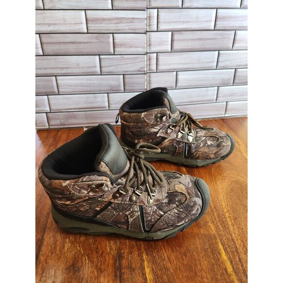 Ozark Trail Hiking Boots / Camo Hunting Camping Shoes Youth Size 3 - Picture 2 of 8